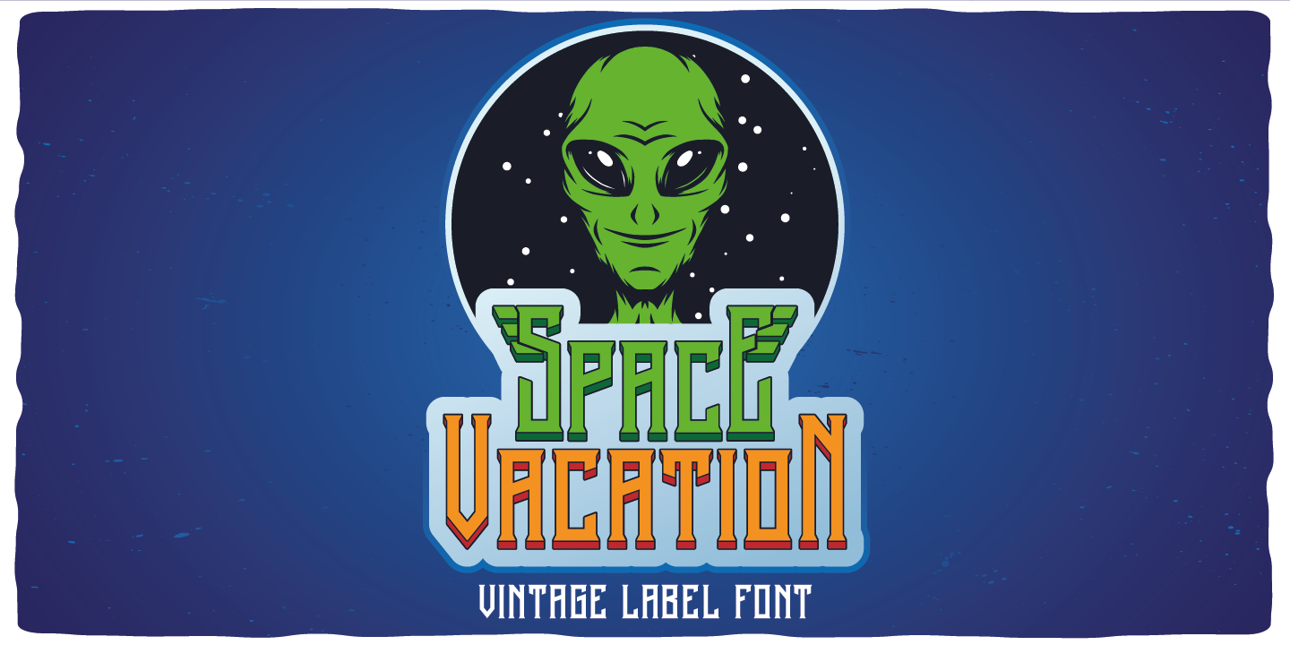 Example font Space Vacation #6